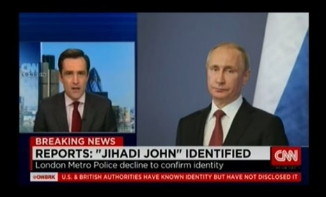В эфире американского канала CNN Путин предстал в виде «джихадиста Джона»