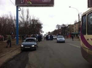 В Константиновке на месте ДТП с военными произошла еще одна авария