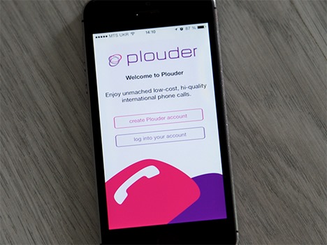 С мобильным приложением Plouder украинцы смогут звонить за границу по тарифу 2,5 грн/минута
