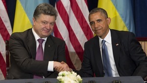 Порошенко и Обама обсудили, как будут давить на Путина 