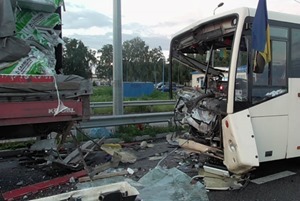 ДТП в Полтавской области: один нацгвардеец погиб, 8 травмированы