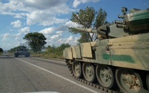 На Луганщине засветились новейшие российские танки Т-90А