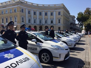 В Одессе 400 патрульных полицейских приняли присягу